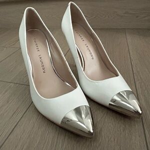 Chinese Laundry White Cap Toe Heels